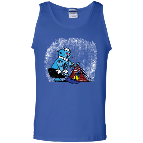 T-Shirts Royal / S Robot Cleaner Men's Tank Top