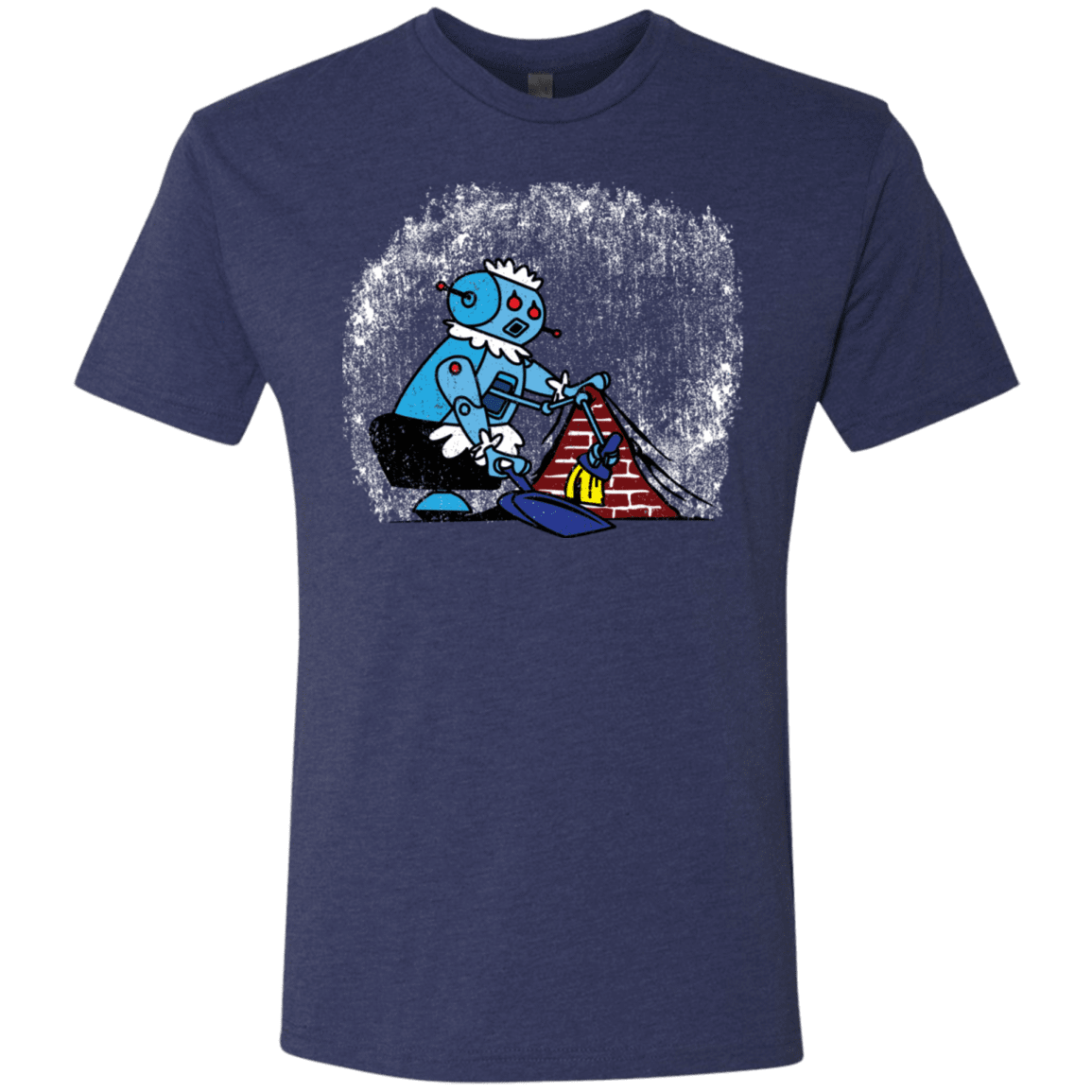 T-Shirts Vintage Navy / S Robot Cleaner Men's Triblend T-Shirt