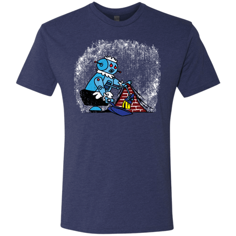 T-Shirts Vintage Navy / S Robot Cleaner Men's Triblend T-Shirt