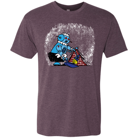 T-Shirts Vintage Purple / S Robot Cleaner Men's Triblend T-Shirt