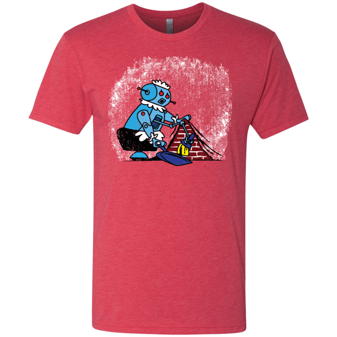 T-Shirts Vintage Red / S Robot Cleaner Men's Triblend T-Shirt