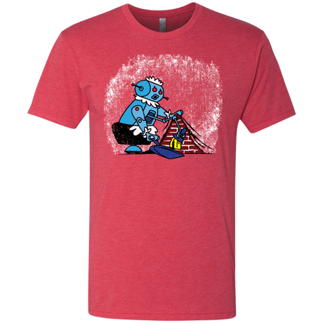 T-Shirts Vintage Red / S Robot Cleaner Men's Triblend T-Shirt