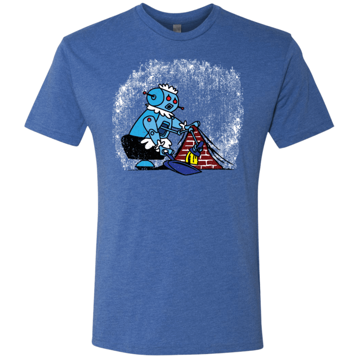T-Shirts Vintage Royal / S Robot Cleaner Men's Triblend T-Shirt