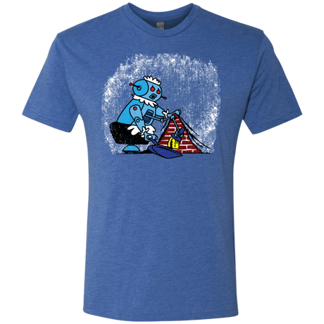 T-Shirts Vintage Royal / S Robot Cleaner Men's Triblend T-Shirt