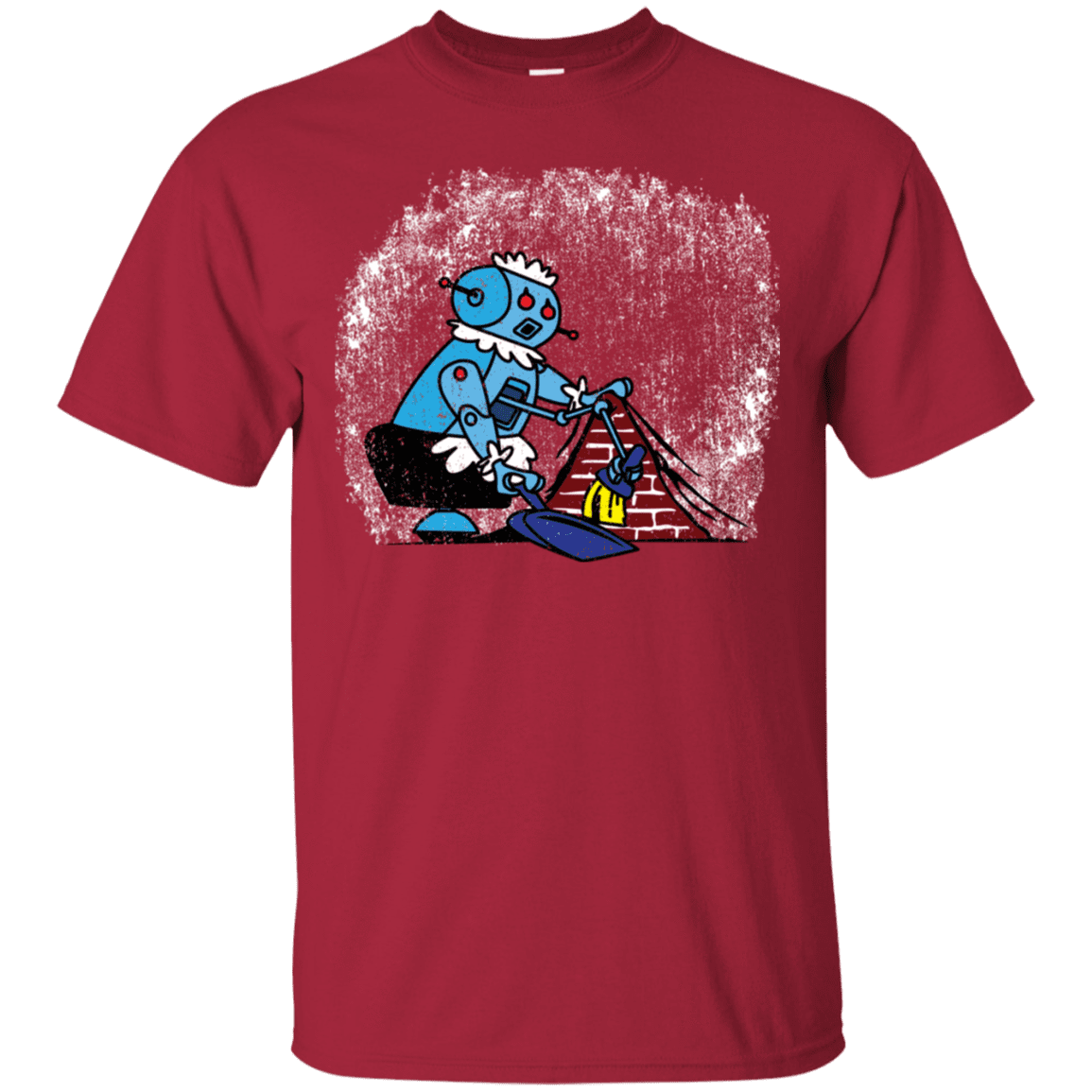 T-Shirts Cardinal / S Robot Cleaner T-Shirt