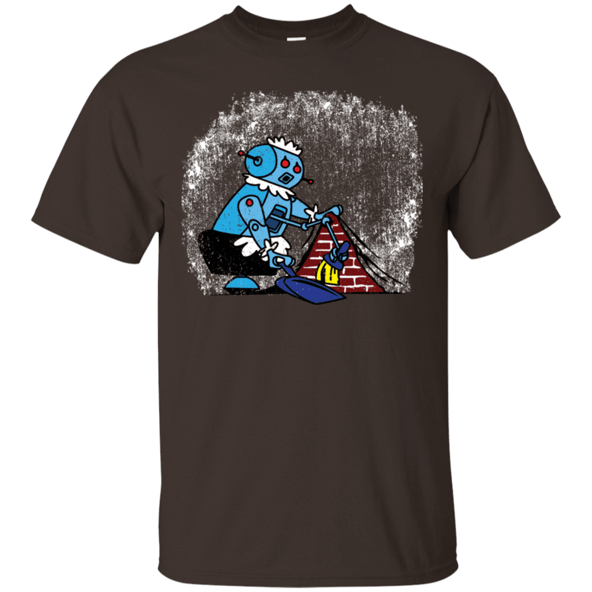 T-Shirts Dark Chocolate / S Robot Cleaner T-Shirt
