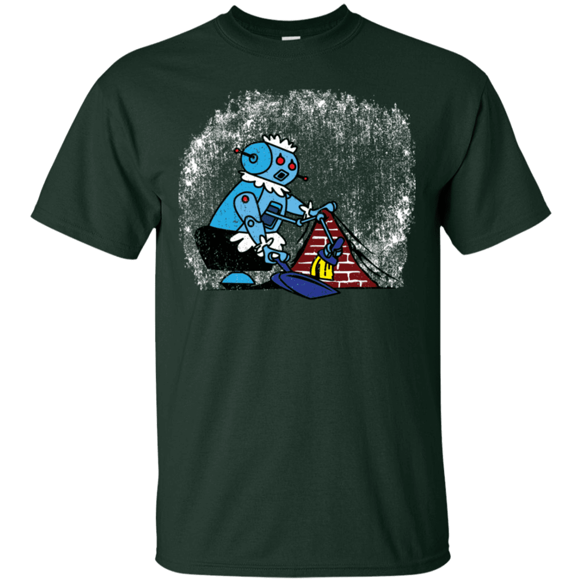 T-Shirts Forest / S Robot Cleaner T-Shirt