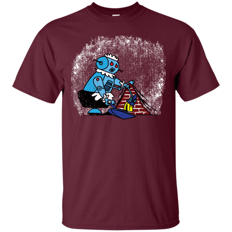 T-Shirts Maroon / S Robot Cleaner T-Shirt