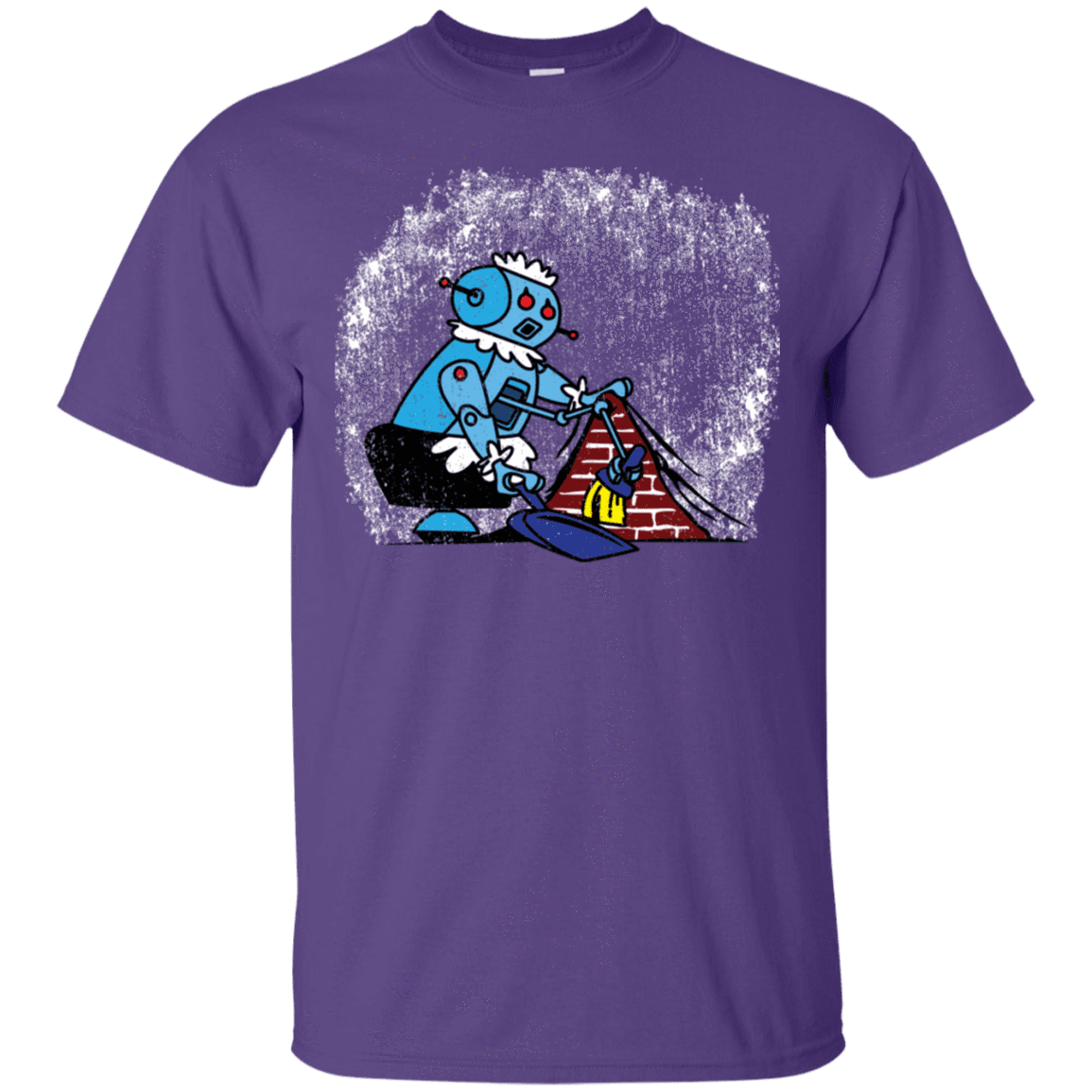 T-Shirts Purple / S Robot Cleaner T-Shirt