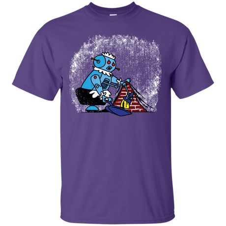 T-Shirts Purple / S Robot Cleaner T-Shirt