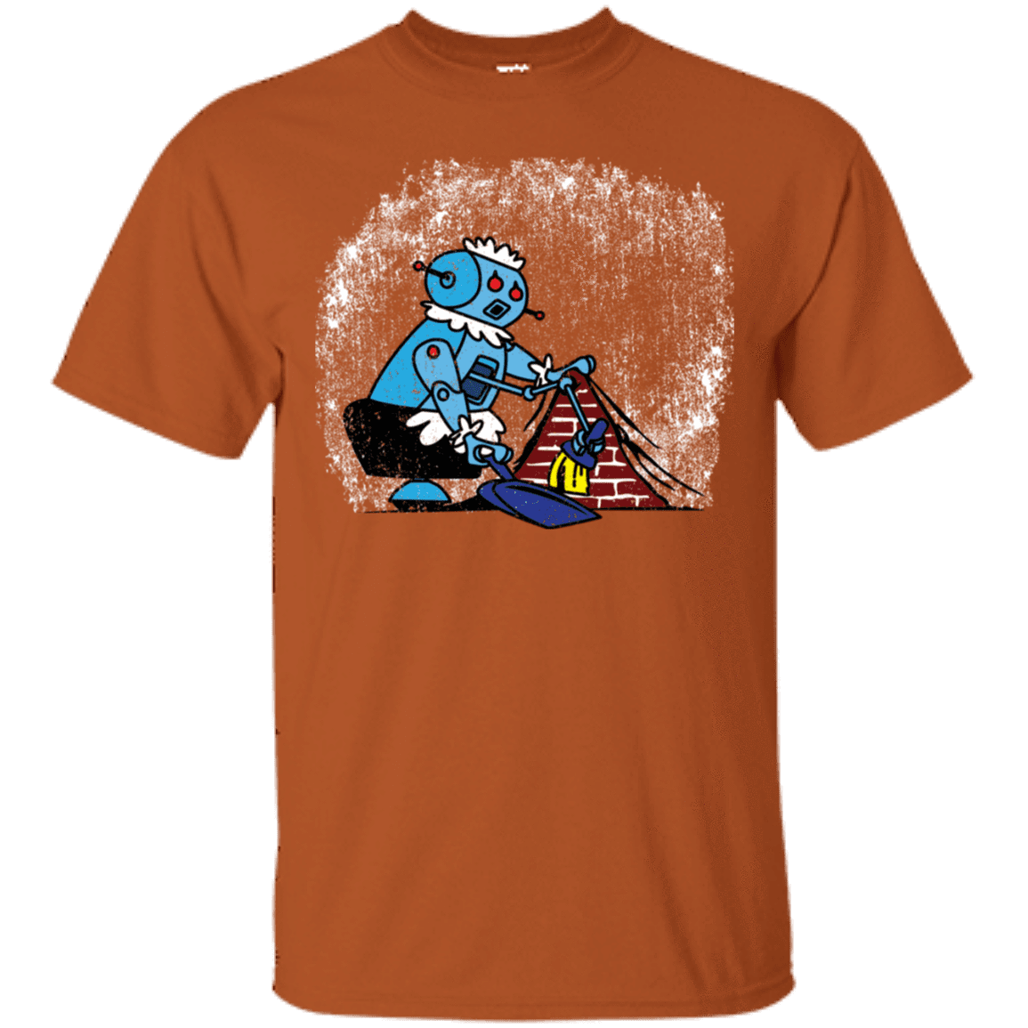 T-Shirts Texas Orange / S Robot Cleaner T-Shirt