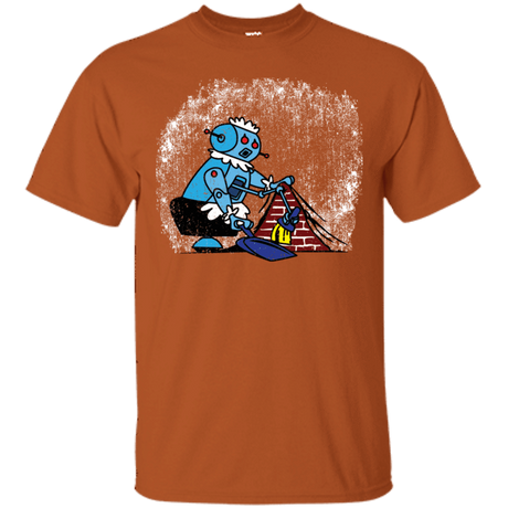 T-Shirts Texas Orange / S Robot Cleaner T-Shirt