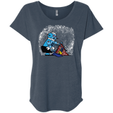 T-Shirts Indigo / X-Small Robot Cleaner Triblend Dolman Sleeve