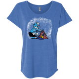 T-Shirts Vintage Royal / X-Small Robot Cleaner Triblend Dolman Sleeve