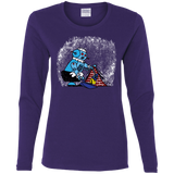 T-Shirts Purple / S Robot Cleaner Women's Long Sleeve T-Shirt