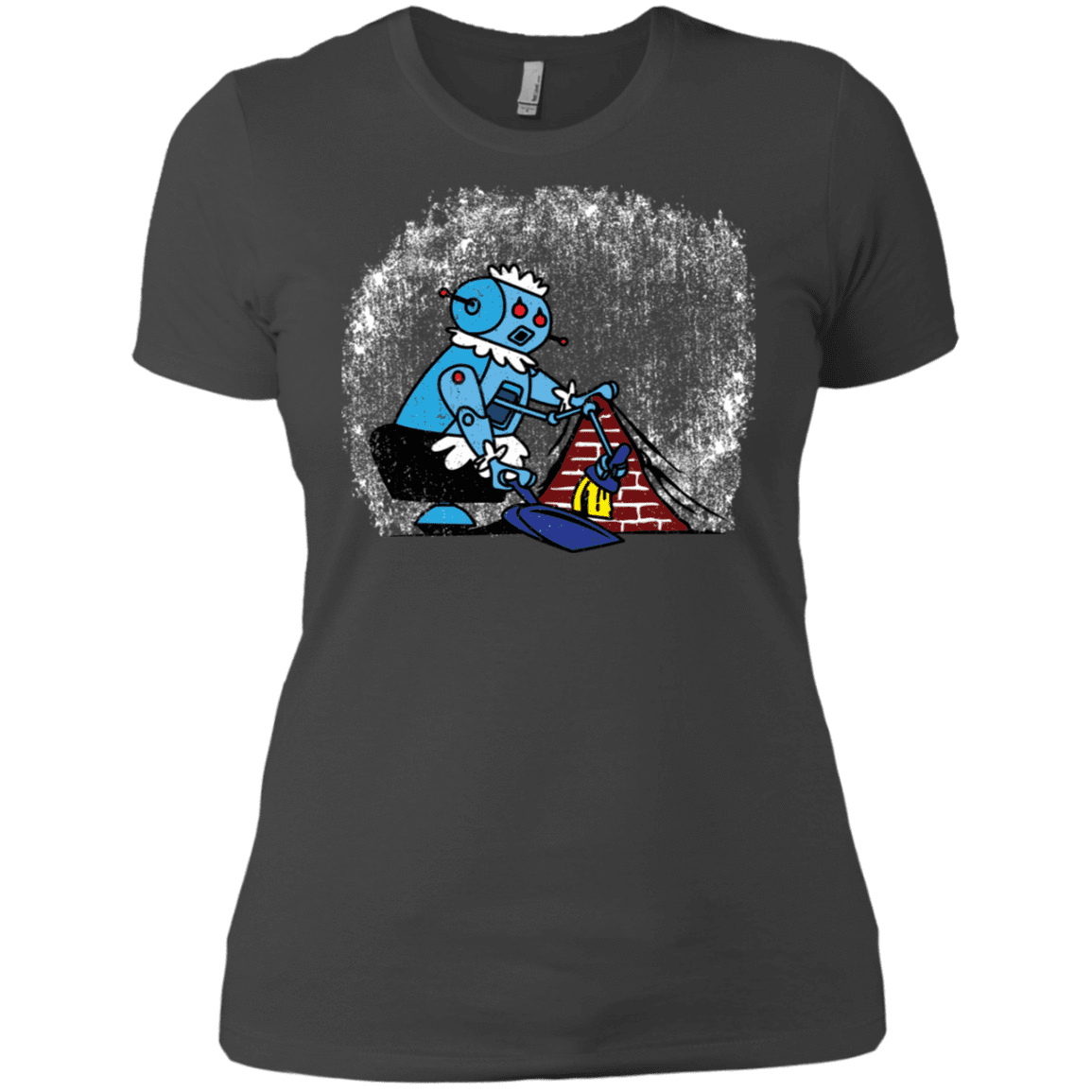T-Shirts Heavy Metal / X-Small Robot Cleaner Women's Premium T-Shirt