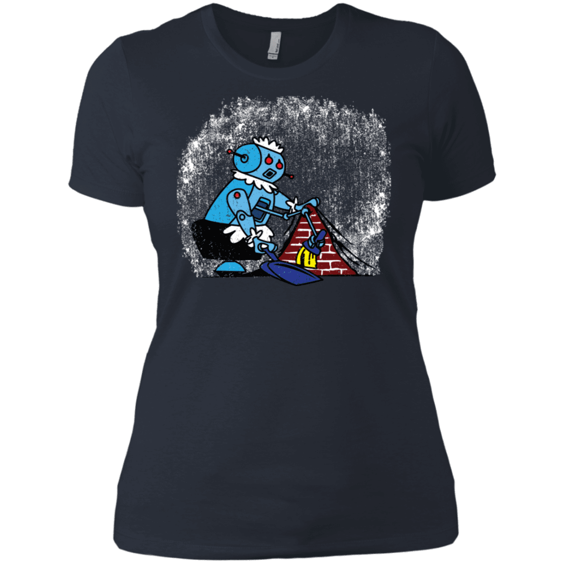 T-Shirts Indigo / X-Small Robot Cleaner Women's Premium T-Shirt