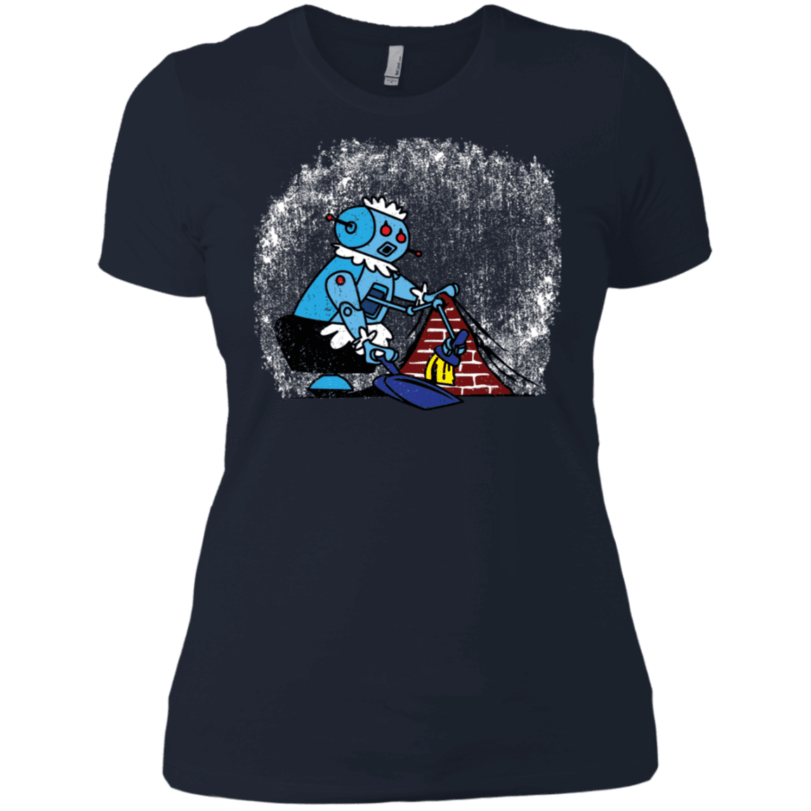 T-Shirts Midnight Navy / X-Small Robot Cleaner Women's Premium T-Shirt