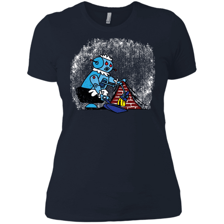 T-Shirts Midnight Navy / X-Small Robot Cleaner Women's Premium T-Shirt