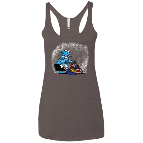 T-Shirts Macchiato / X-Small Robot Cleaner Women's Triblend Racerback Tank