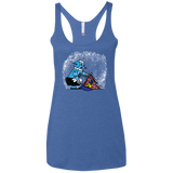T-Shirts Vintage Royal / X-Small Robot Cleaner Women's Triblend Racerback Tank