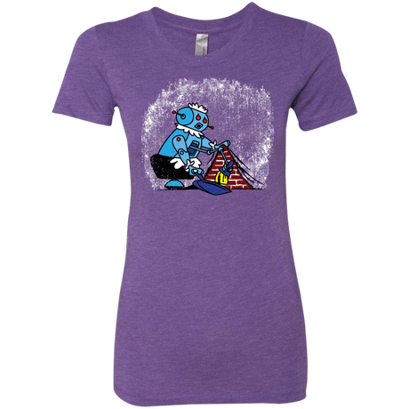 T-Shirts Purple Rush / S Robot Cleaner Women's Triblend T-Shirt