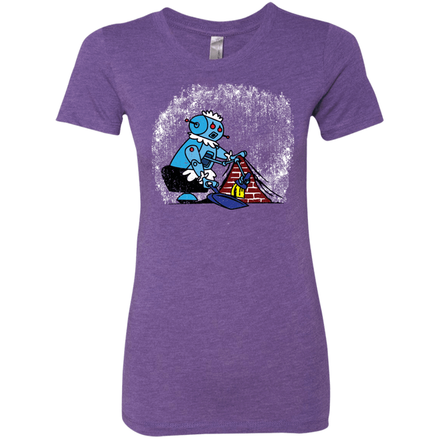 T-Shirts Purple Rush / S Robot Cleaner Women's Triblend T-Shirt