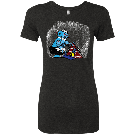 T-Shirts Vintage Black / S Robot Cleaner Women's Triblend T-Shirt