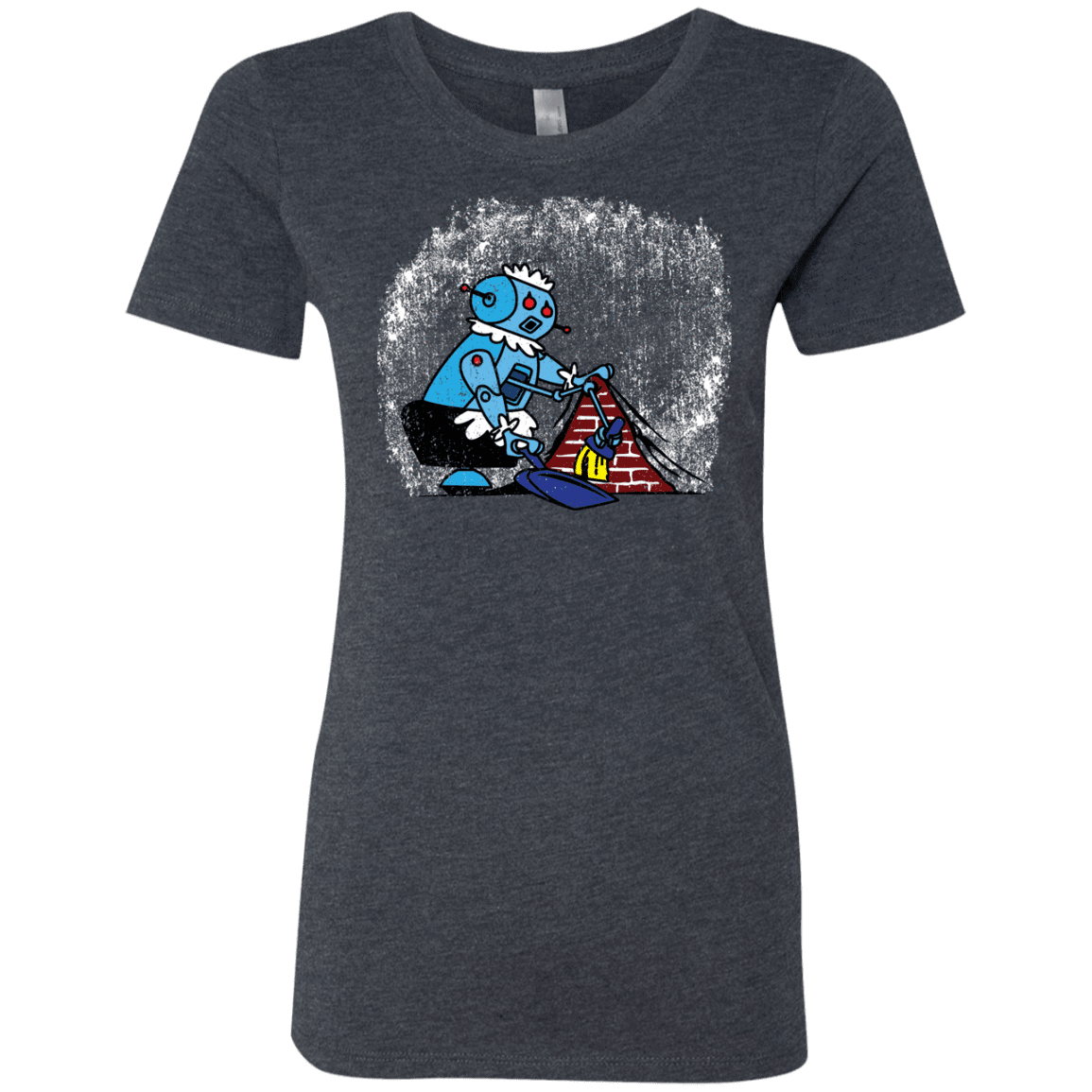 T-Shirts Vintage Navy / S Robot Cleaner Women's Triblend T-Shirt