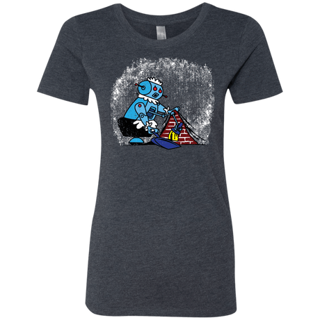 T-Shirts Vintage Navy / S Robot Cleaner Women's Triblend T-Shirt
