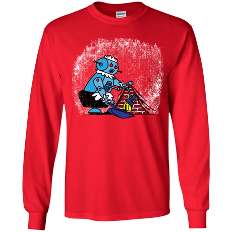 T-Shirts Red / YS Robot Cleaner Youth Long Sleeve T-Shirt
