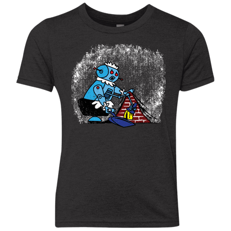 T-Shirts Vintage Black / YXS Robot Cleaner Youth Triblend T-Shirt
