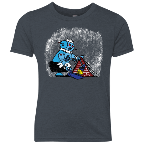 T-Shirts Vintage Navy / YXS Robot Cleaner Youth Triblend T-Shirt
