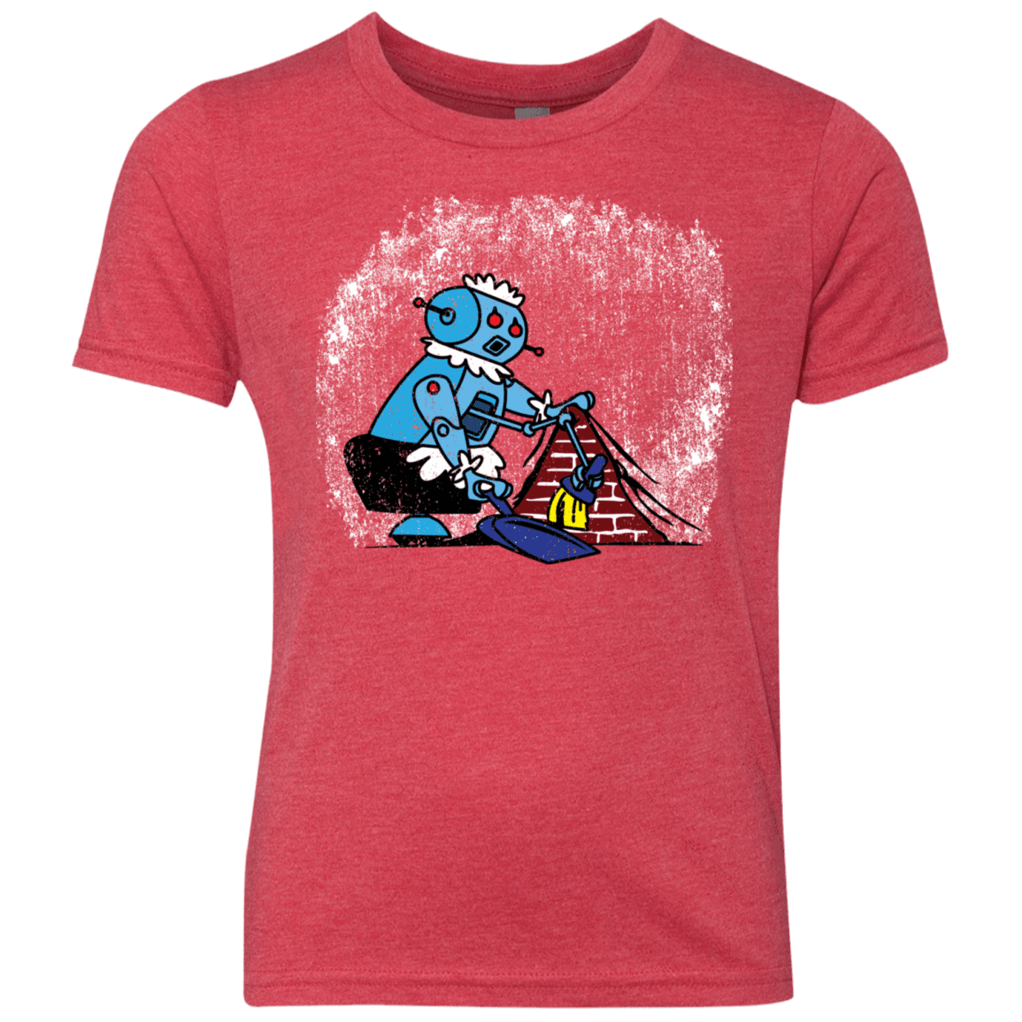 T-Shirts Vintage Red / YXS Robot Cleaner Youth Triblend T-Shirt