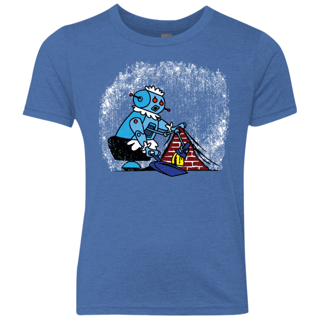 T-Shirts Vintage Royal / YXS Robot Cleaner Youth Triblend T-Shirt
