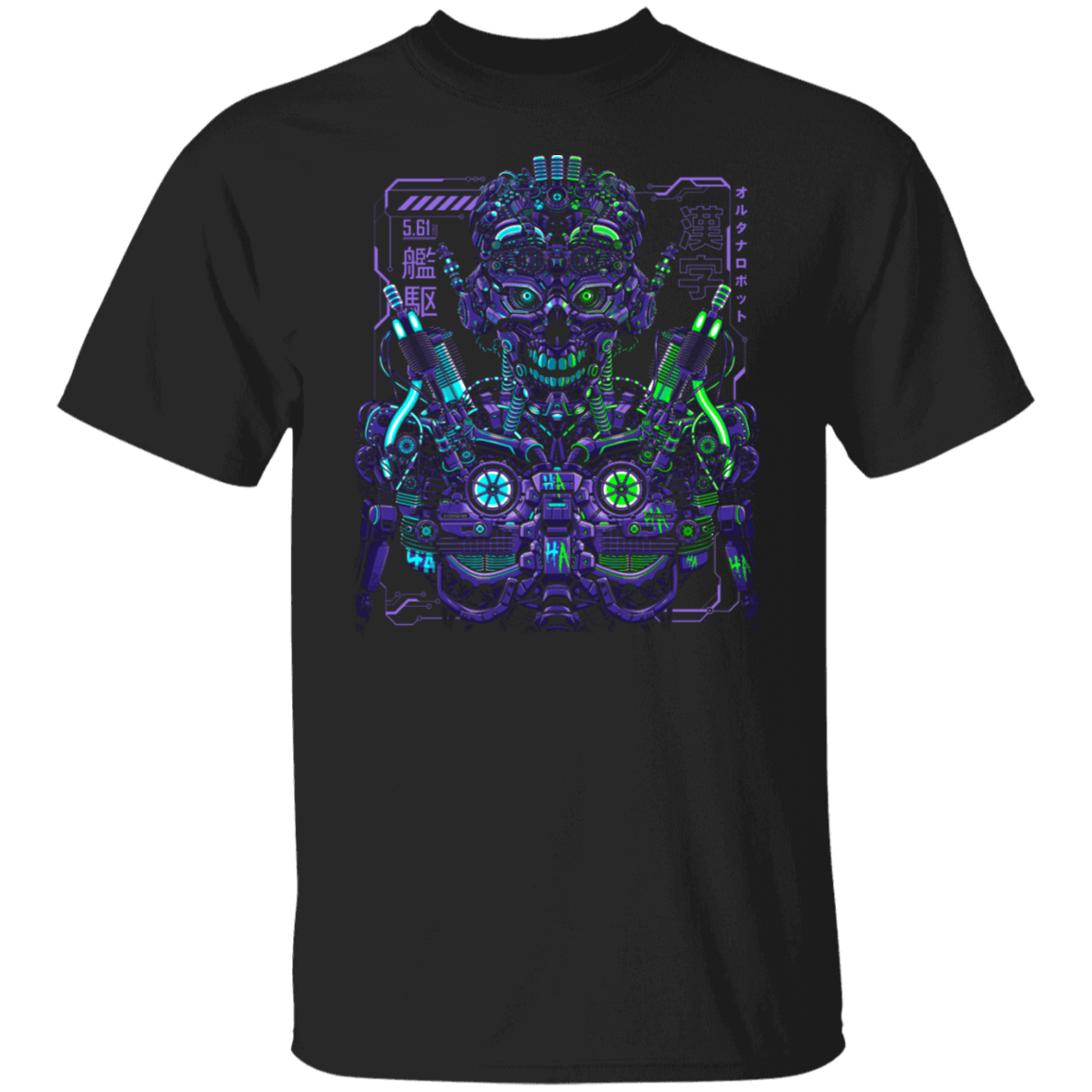 T-Shirts Black / S Robot Futurista T-Shirt