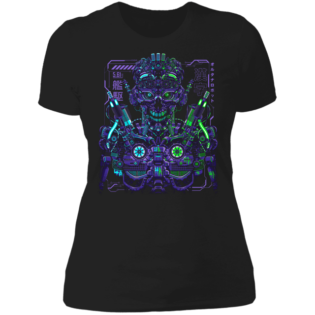 T-Shirts Black / X-Small Robot Futurista Women's Premium T-Shirt