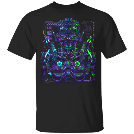 T-Shirts Black / YXS Robot Futurista Youth T-Shirt
