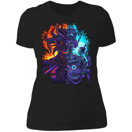T-Shirts Black / X-Small Robot X Demon Women's Premium T-Shirt