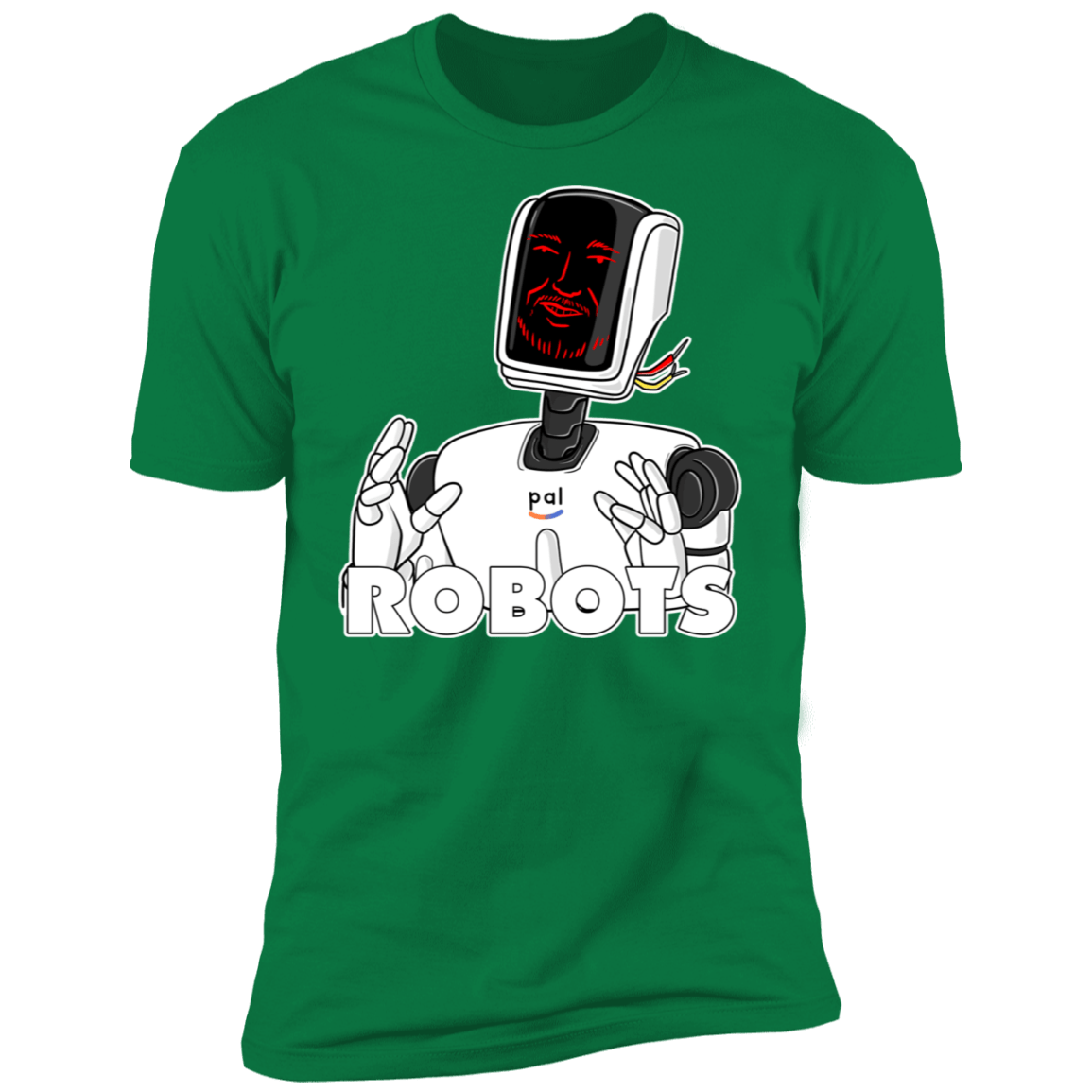 T-Shirts Kelly Green / S Robots Men's Premium T-Shirt