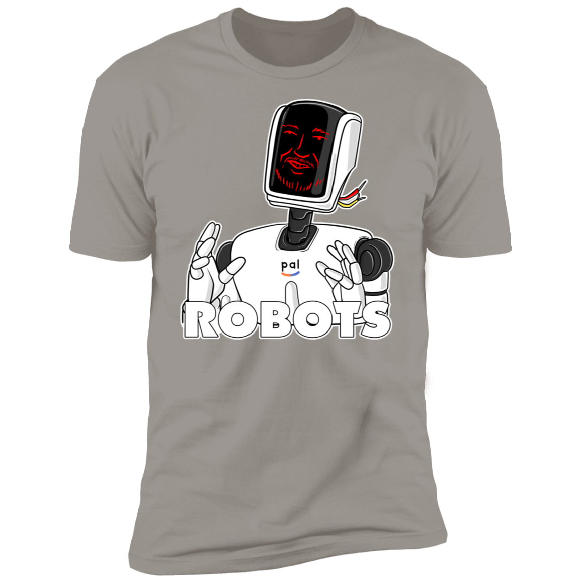 T-Shirts Light Grey / S Robots Men's Premium T-Shirt