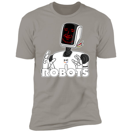 T-Shirts Light Grey / S Robots Men's Premium T-Shirt