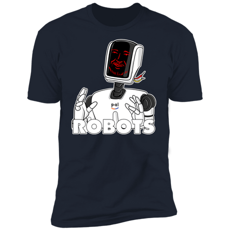 T-Shirts Midnight Navy / S Robots Men's Premium T-Shirt