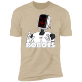 T-Shirts Sand / S Robots Men's Premium T-Shirt