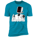 T-Shirts Turquoise / S Robots Men's Premium T-Shirt