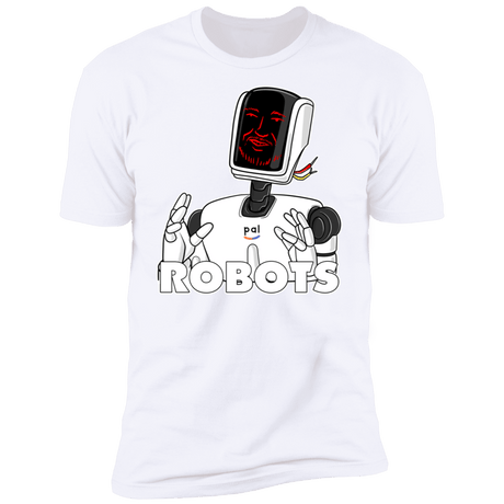 T-Shirts White / S Robots Men's Premium T-Shirt