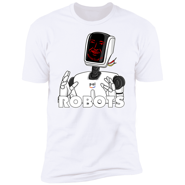 T-Shirts White / S Robots Men's Premium T-Shirt