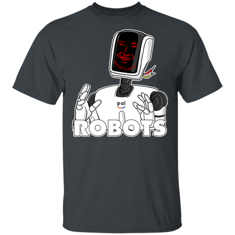 T-Shirts Dark Heather / S Robots T-Shirt