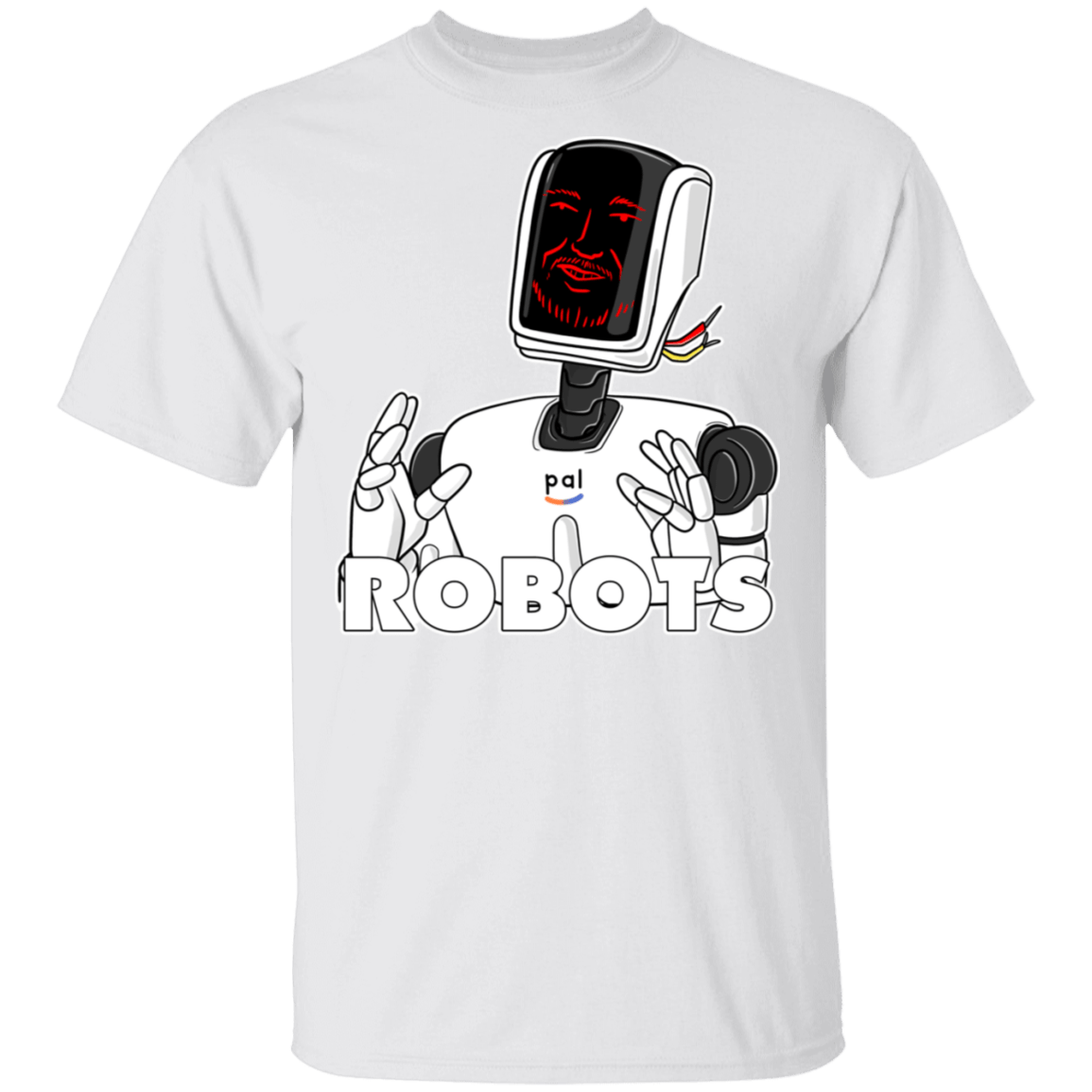 T-Shirts White / S Robots T-Shirt