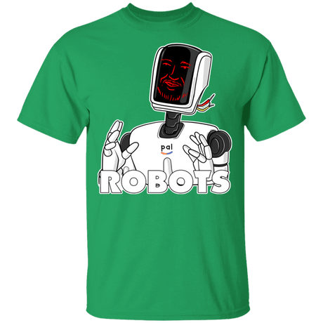 T-Shirts Irish Green / YXS Robots Youth T-Shirt